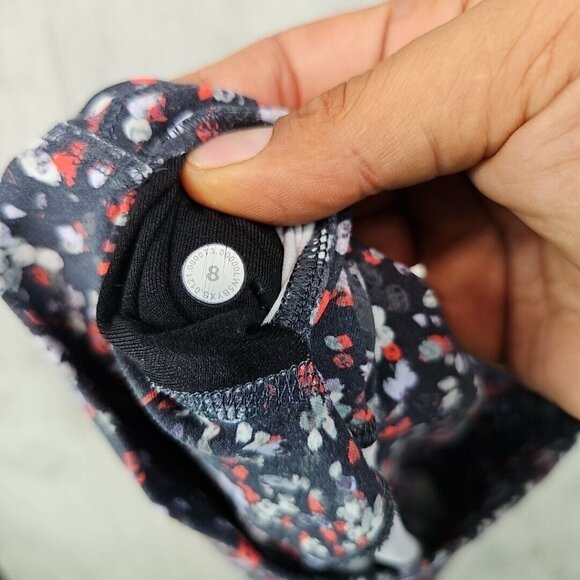 Lululemon Leggings Womens 8 Multicolor Spotted High Rise Ankle Stretch Active - Picture 7 of 7